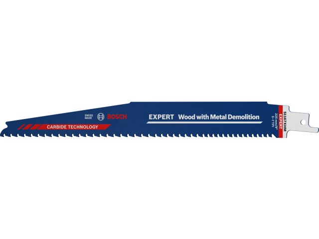 3-delni komplet listov Bosch za sabljasto žago EXPERT Wood with Metal Demolition S1167XHM, 225mm, 5-7TPI, 2608900398